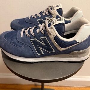 New Balance Men's Navy 574 Sneakers